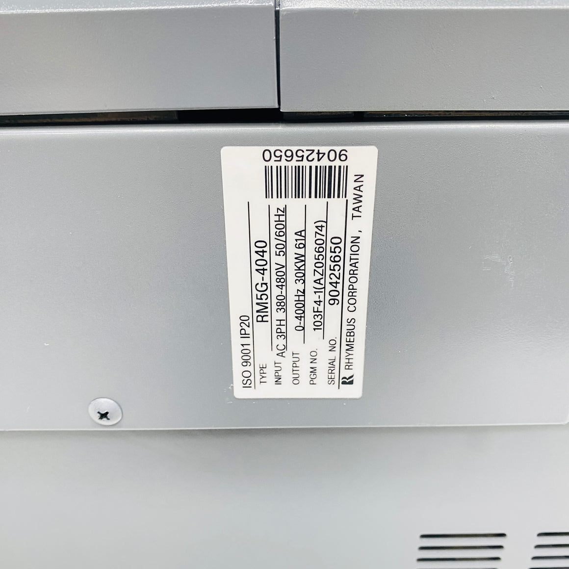 RHYMEBUS  Frequency Converter  RM5G-4040 - Rockss Automation