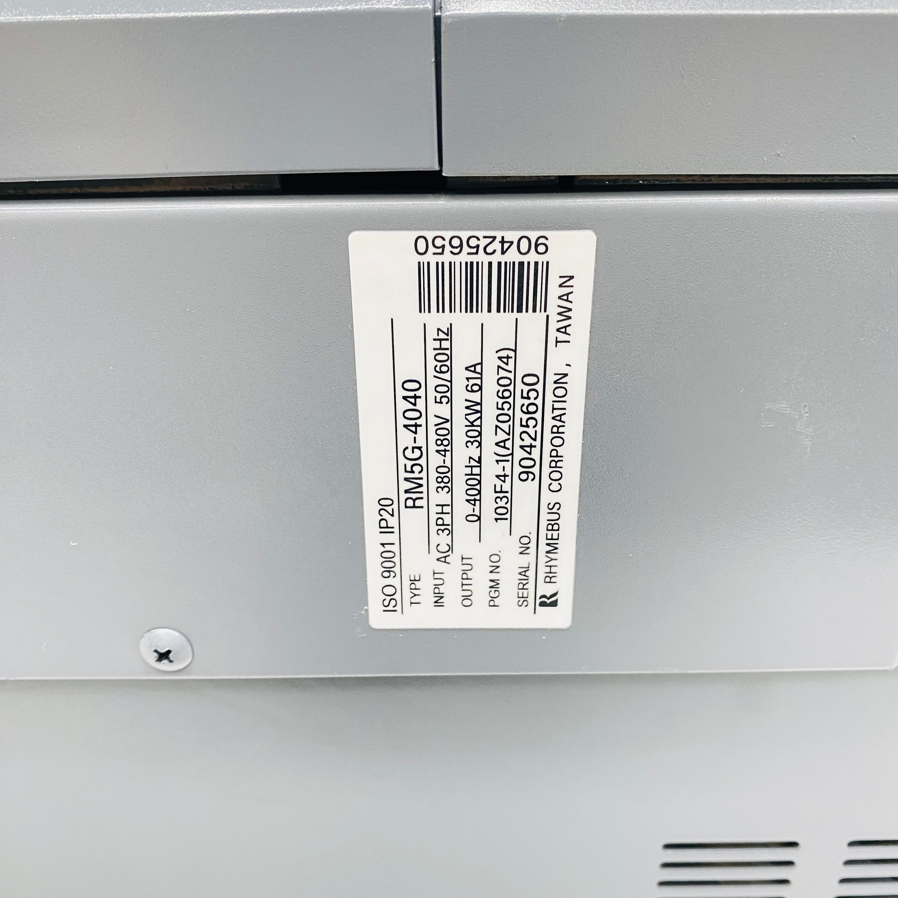 RHYMEBUS  Frequency Converter  RM5G-4040 - Rockss Automation