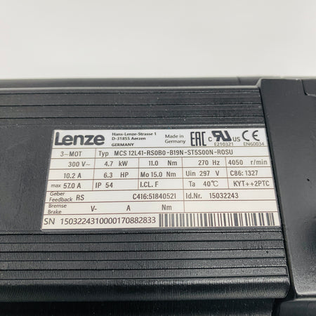 LENZE Motor MCS12L41-RS0B0-B19N-ST5S00N-R0SU - Rockss Automation