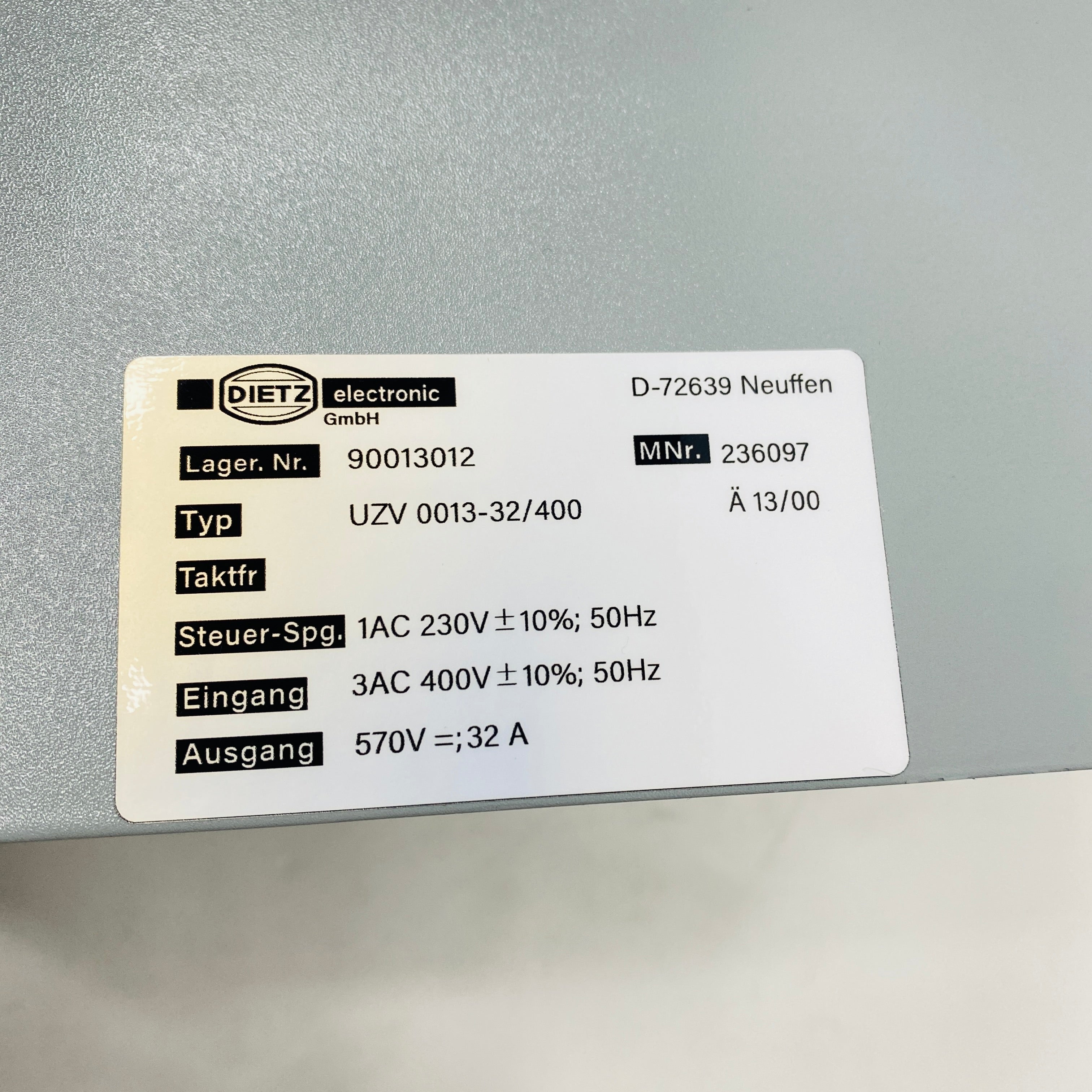 DIETZ  Driver  UZV0013-32/400 - Rockss Automation