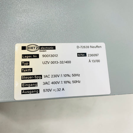 DIETZ  Driver  UZV0013-32/400 - Rockss Automation