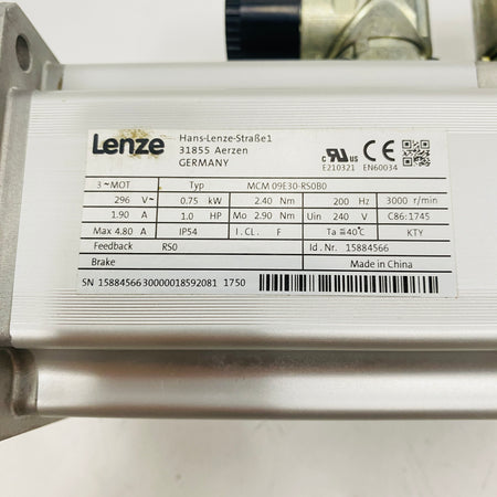 LENZE Motor MCM09E30-RS0B0 - Rockss Automation