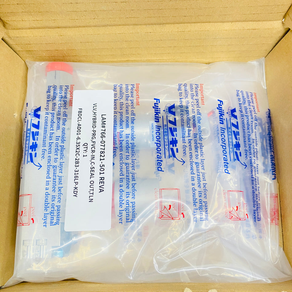 FUJIKIN Diaphragm Valve 766-077821-501 - Rockss Automation