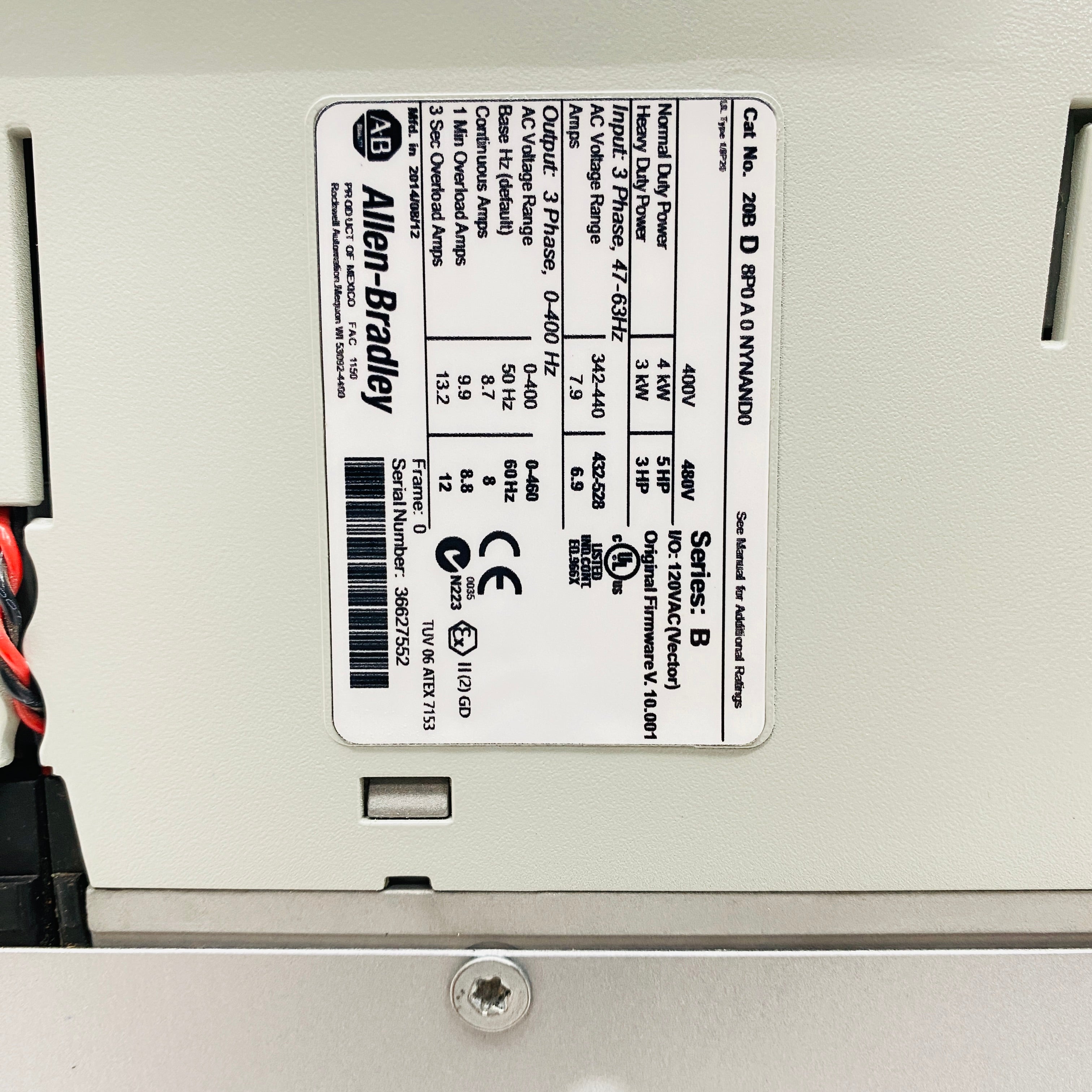 Allen-Bradley  Inverter  20BD8P0A0NYNAND0 - Rockss Automation