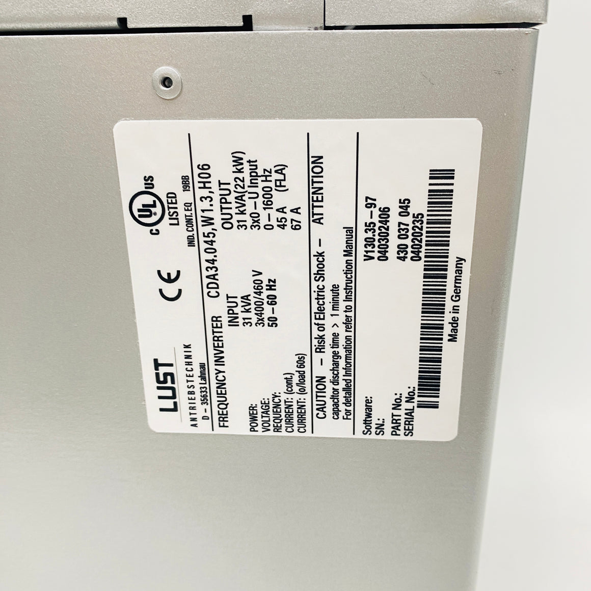 LUST Driver CDA34.045, W1.3, H06 - Rockss Automation