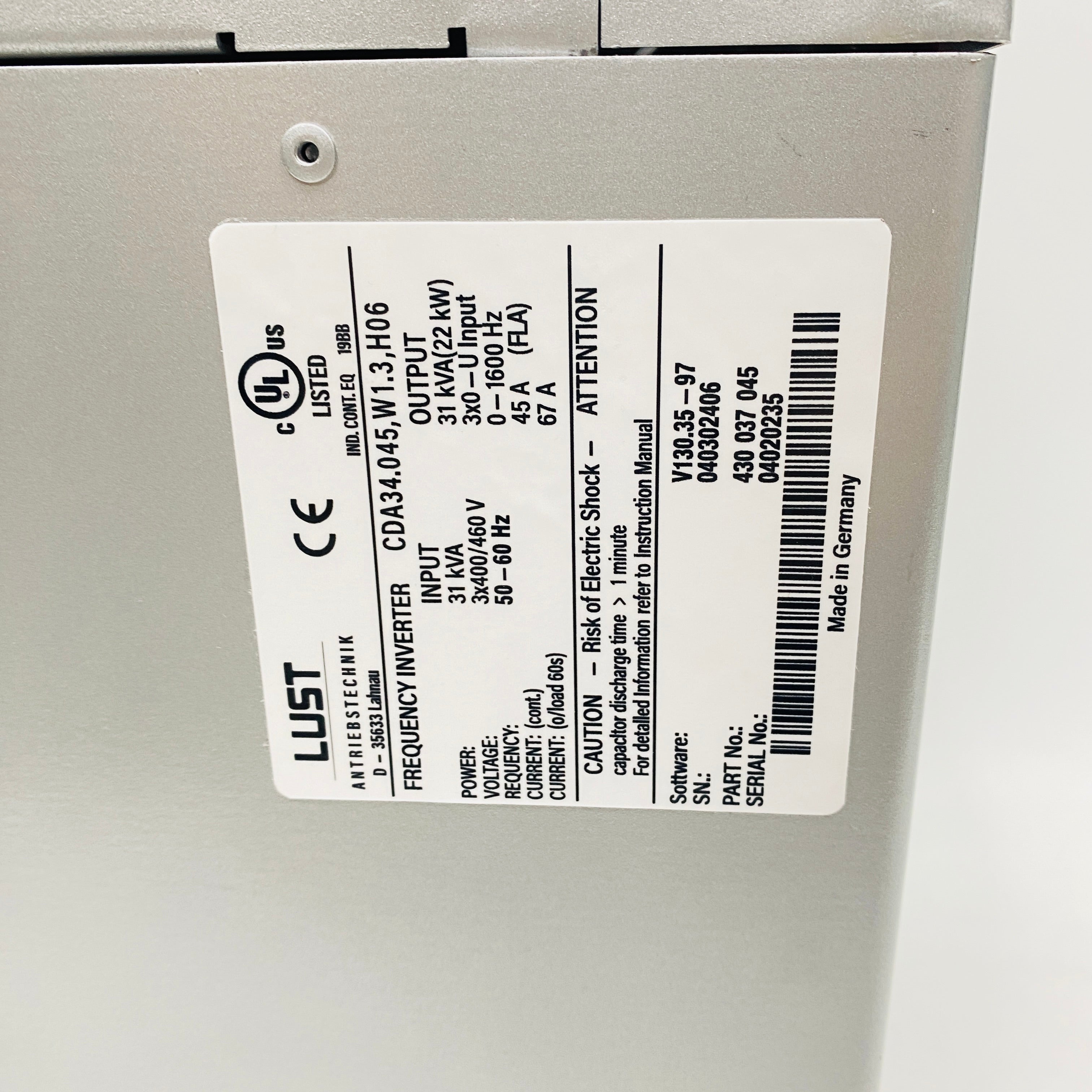 LUST Driver CDA34.045, W1.3, H06 - Rockss Automation