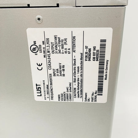 LUST Driver CDA34.045, W1.3, H06 - Rockss Automation