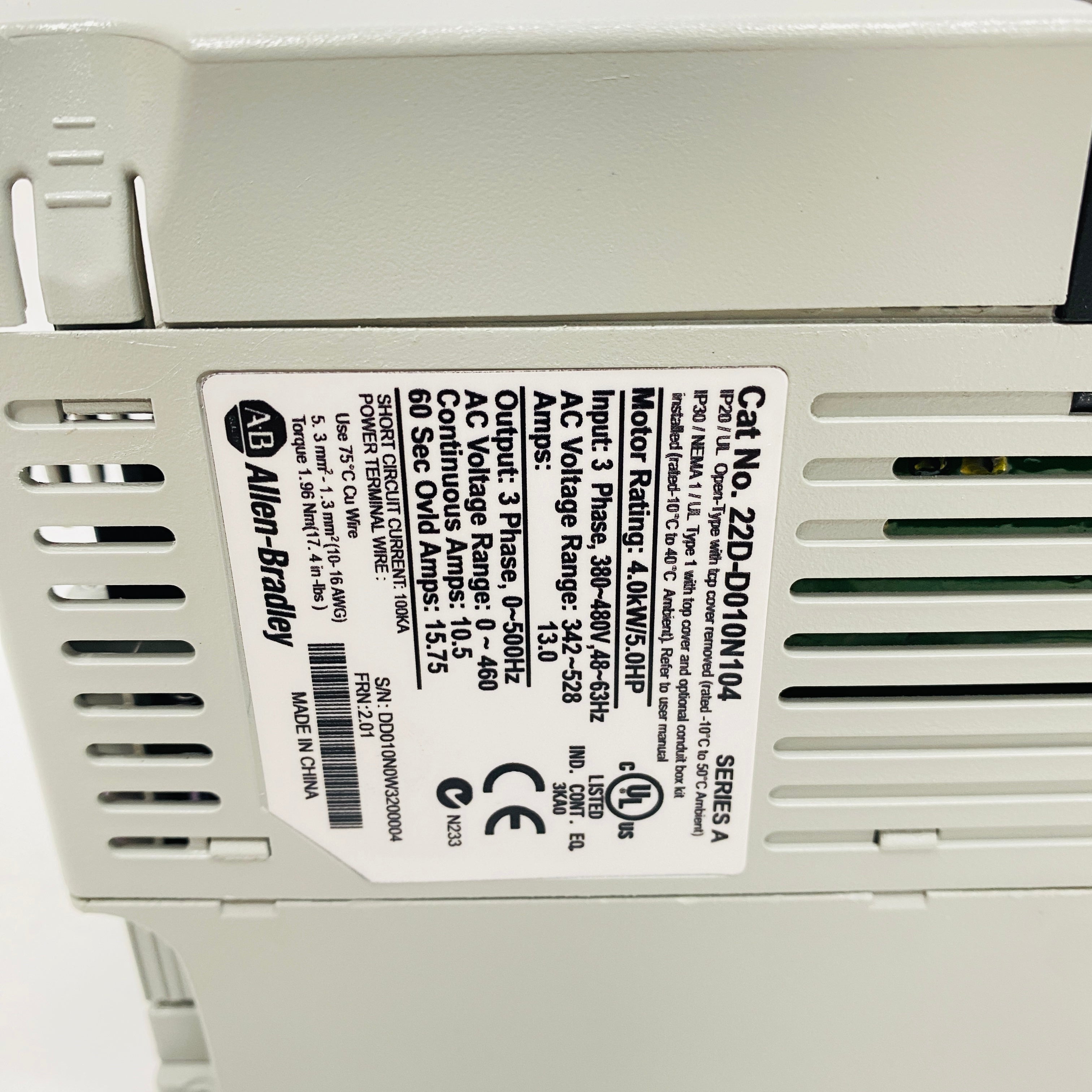 Allen-Bradley  Frequency converter 22D-D010N104 - Rockss Automation