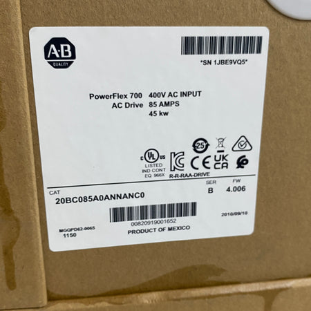 Allen-Bradley Frequency converter 20BC085A0ANNANC0 - Rockss Automation