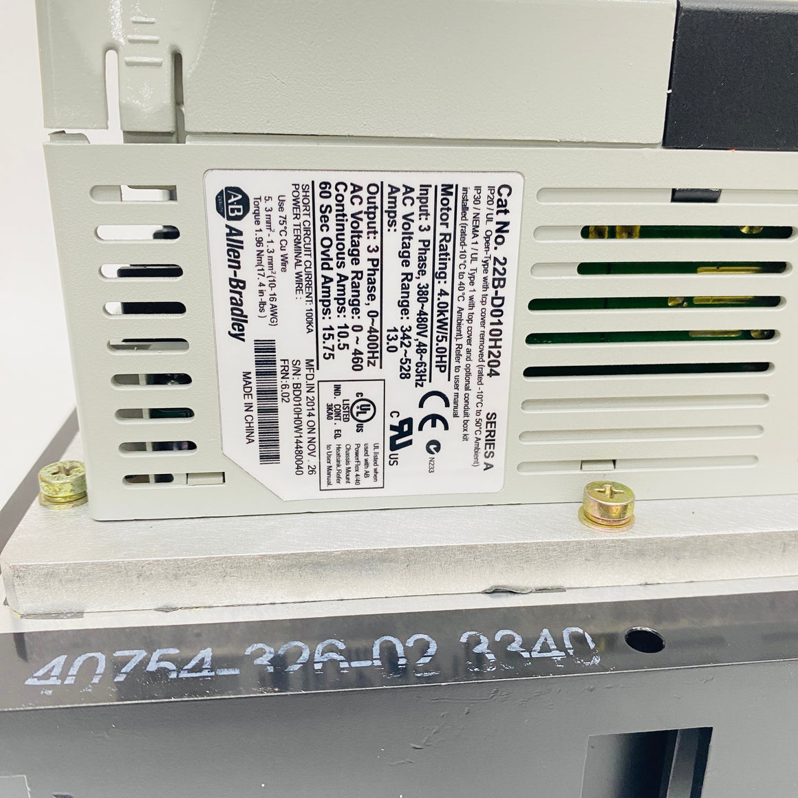 Allen-Bradley Frequency Converter 22B-D010H204 - Rockss Automation