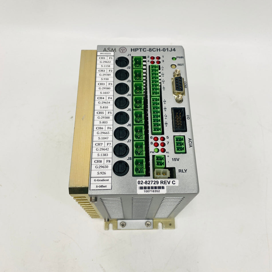 ASML Temperature Controller HPTC-8CH-01J4 02-82729REV C - Rockss Automation