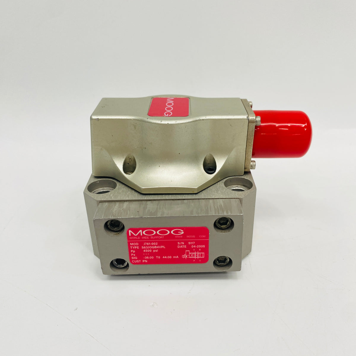 MOOG Servo Valve  J761-002 - Rockss Automation