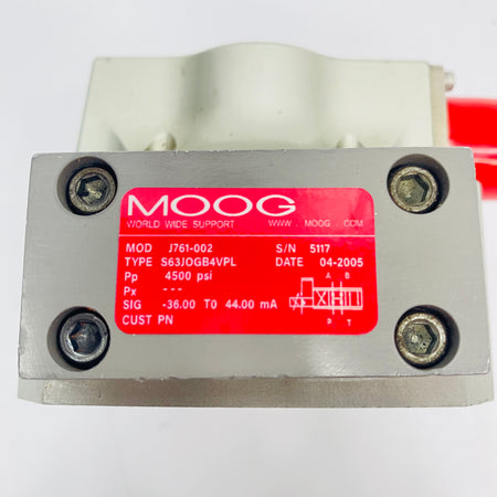 MOOG Servo Valve  J761-002 - Rockss Automation