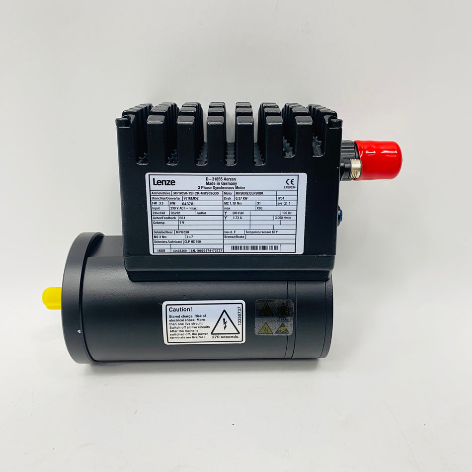 LENZE Motor MPG050-1SFCK-MRS09G30 - Rockss Automation