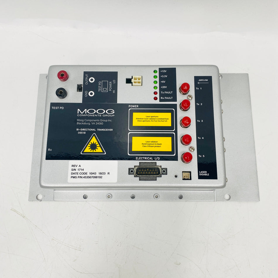 MOOG Bidirectional Transceiver FO6518 453567098192 - Rockss Automation