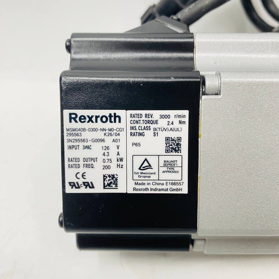 REXROTH Motor MSM040B-0300-NN-M0-CG1 - Rockss Automation