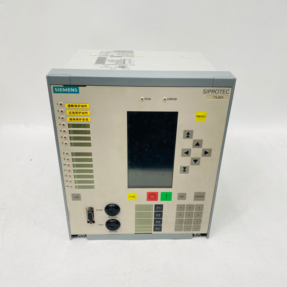 SIEMENS Relay Protection Device 7SJ6311-5EN22-3FB0/CC