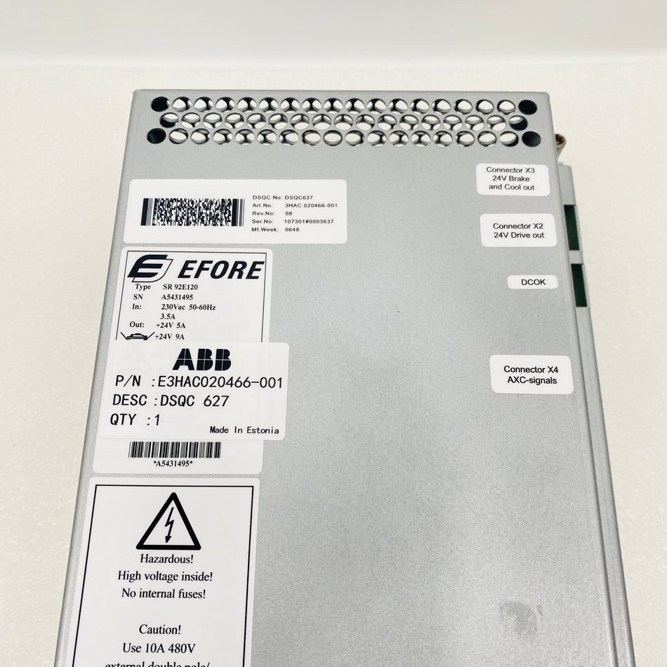 ABB Robot Power Module DSQC627 E3HAC020466-001