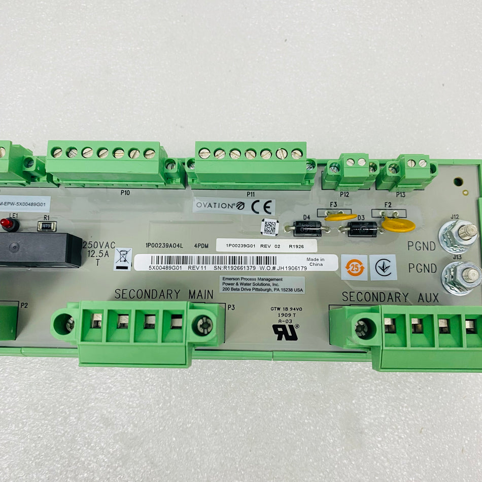 EMERSON Power Distribution Board 5X00489G01 - Rockss Automation