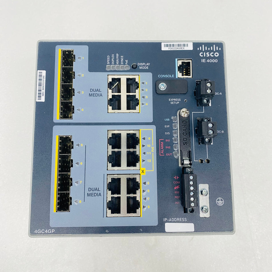CISCO Industrial Switch IE4000-4GC4GP4G-E - Rockss Automation