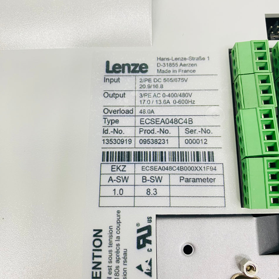 LENZE Frequency Converter ECSEA048C4B