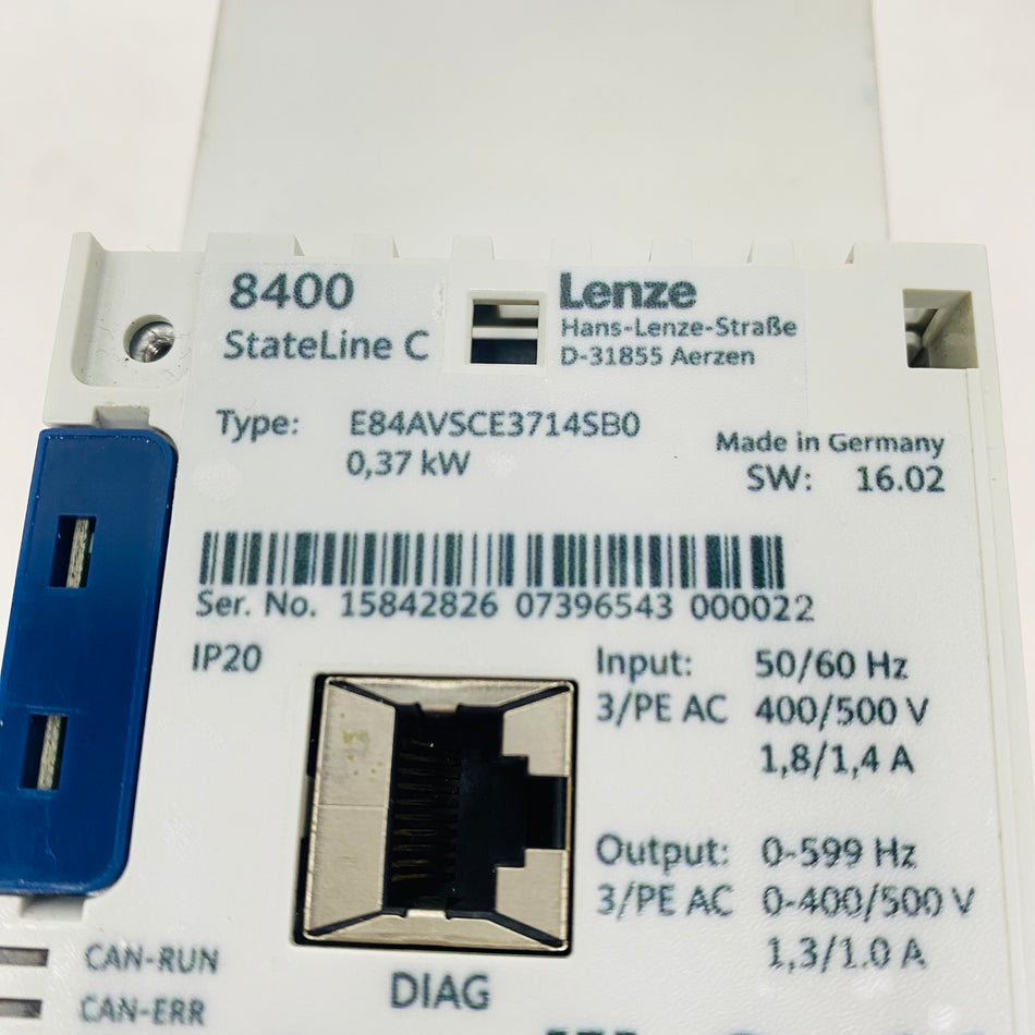 LENZE Frequency Converter E84AVSCE3714SB0 - Rockss Automation