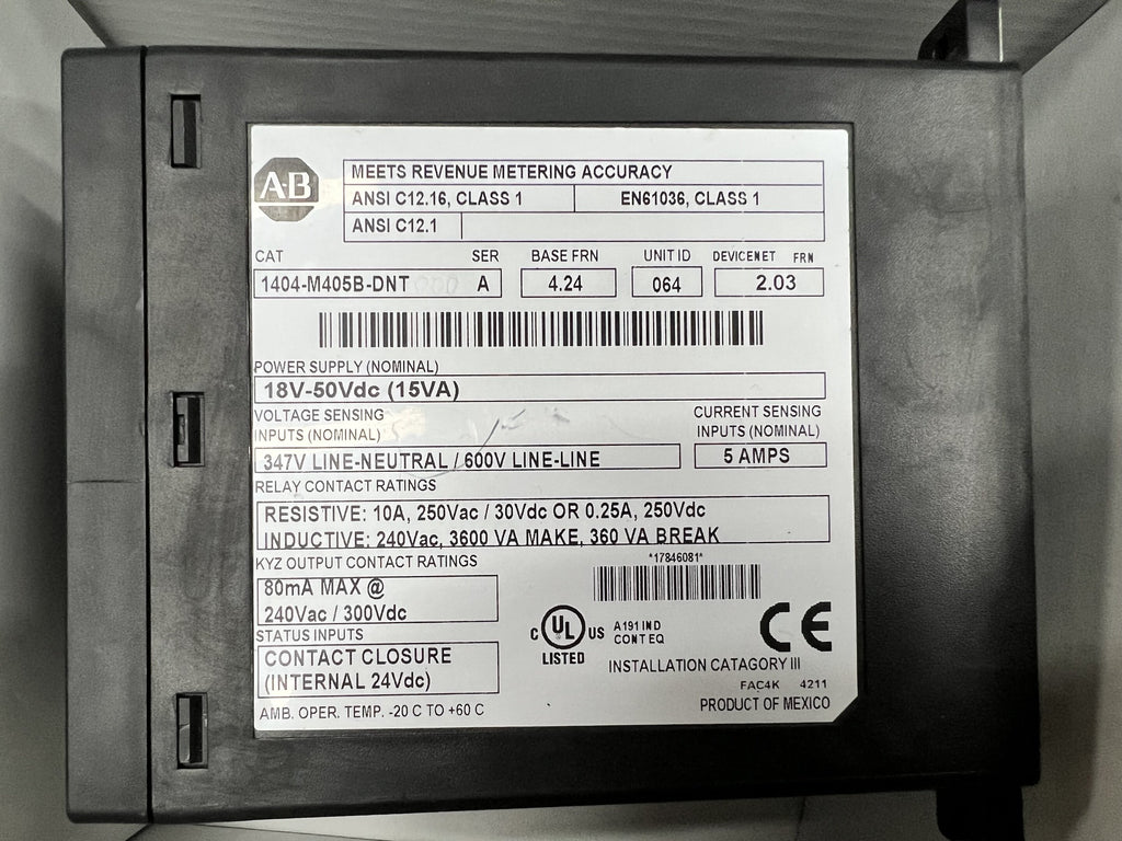 ALLEN BRADLEY 1404-M405B-DNT控制器