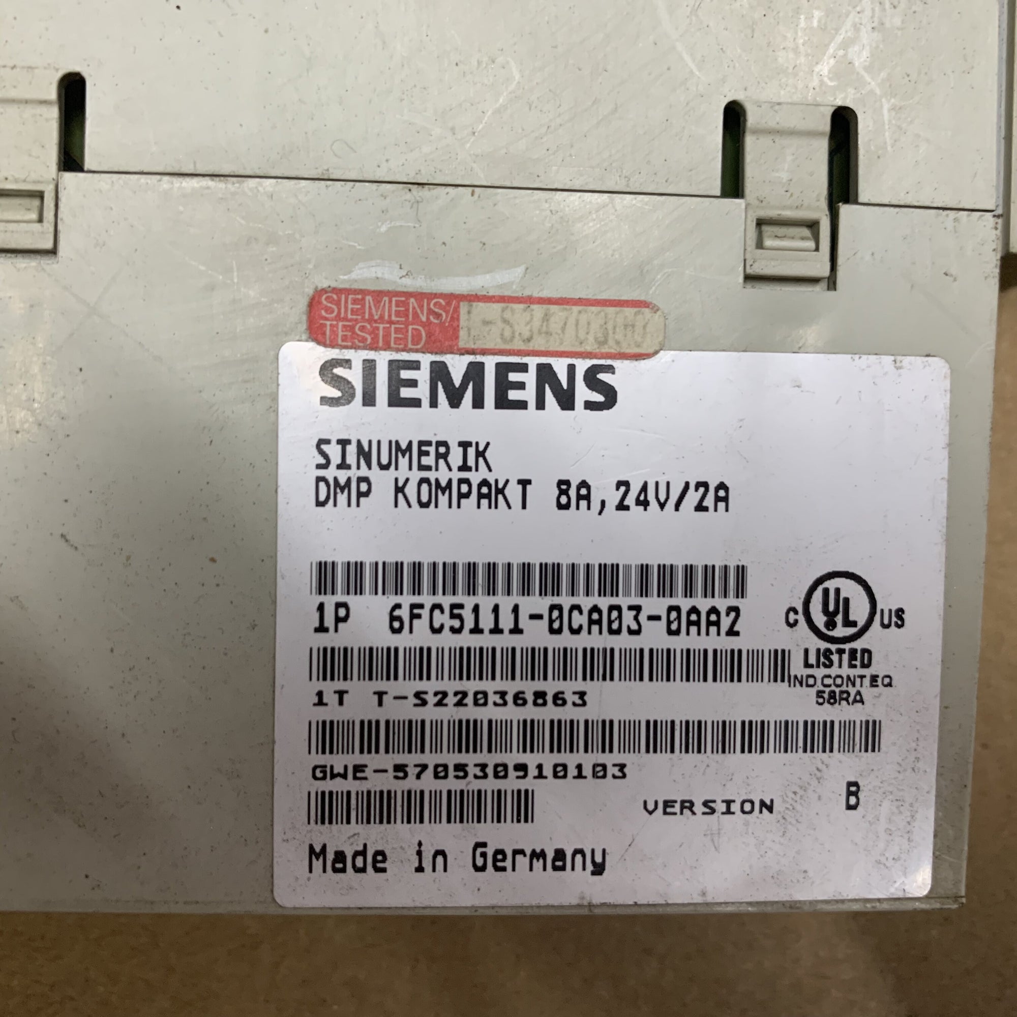 西門子6FC5111-0CA03-0AA2電子模組