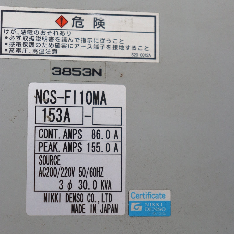 NIKKI DENSO NCS-F110MA-153A伺服驅動器