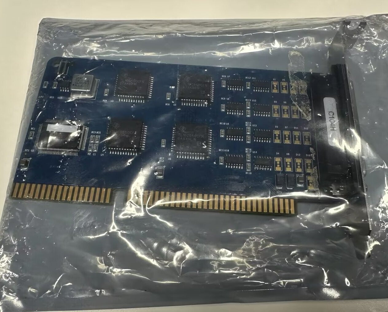 MOXA C104H PCBC104 4-Port RS-232 ISA Serial Interface Board Card