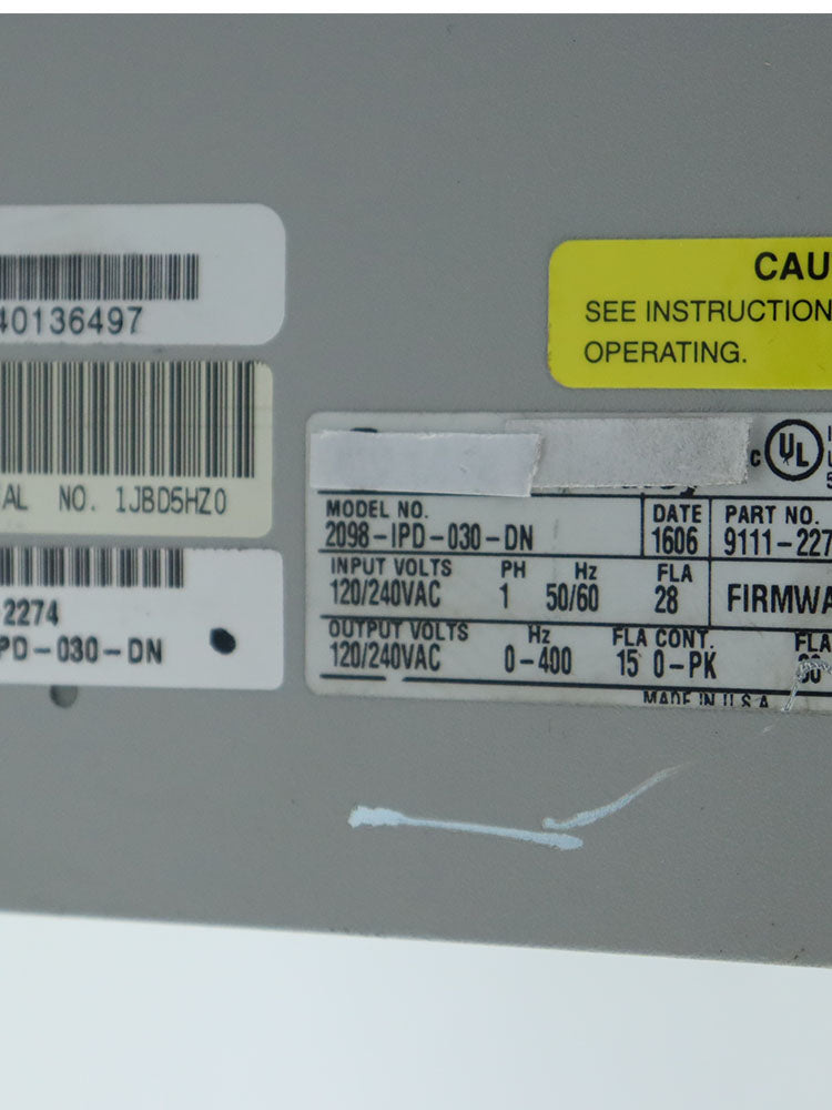 Allen Bradley 2098-IPD-030-DN驅動器