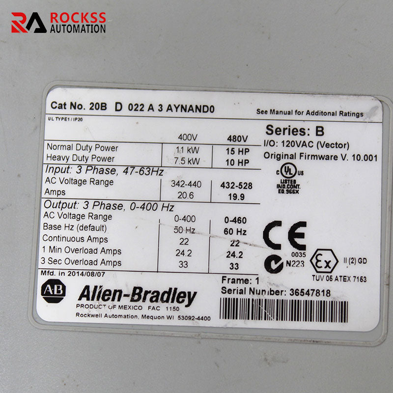 Allen-Bradley 20BD022A3AYNAND0逆變器