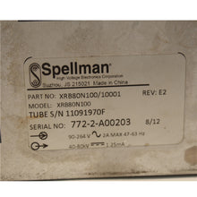 Load image into Gallery viewer, SPELLMAN XRB80N100 High Voltage Power Supply