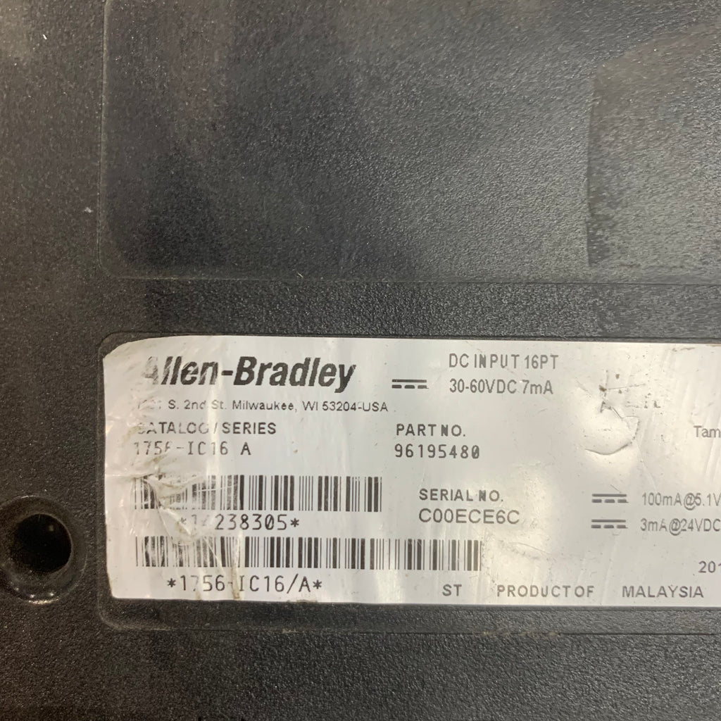 ALLEN BRADLEY 1756-IC16 ControlLogix 16點數位量輸入模組