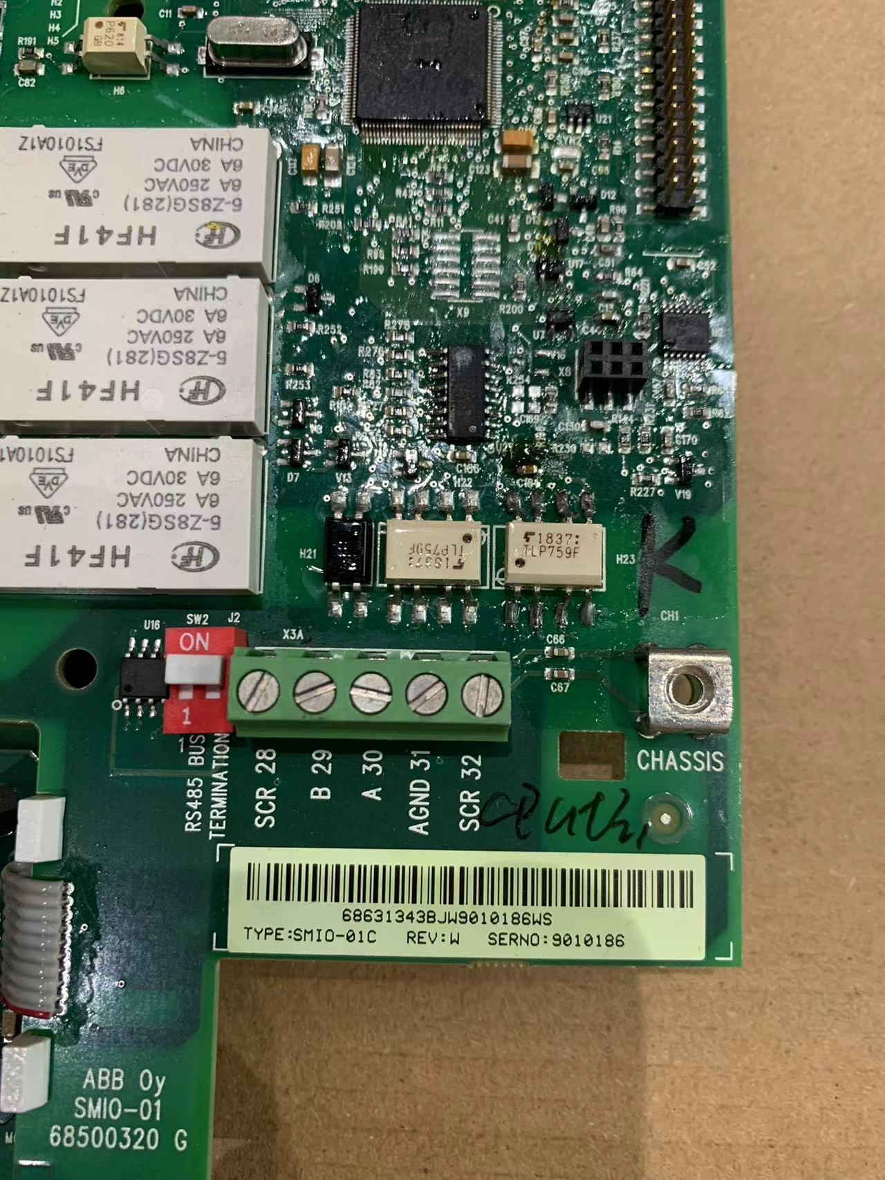 ABB SMIO-01C ACS550 控制 PCB 板