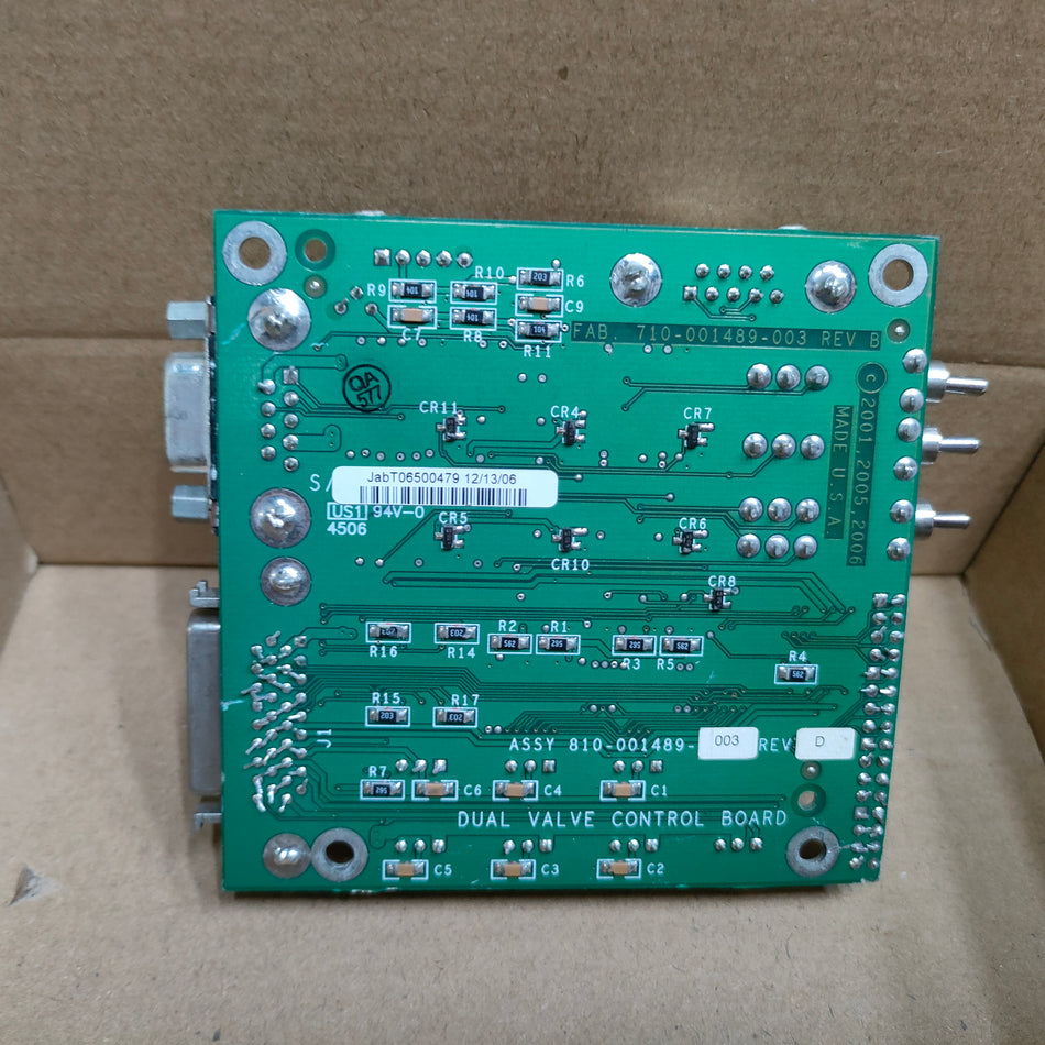 LAM Research 810-001489-003 雙閥控制板