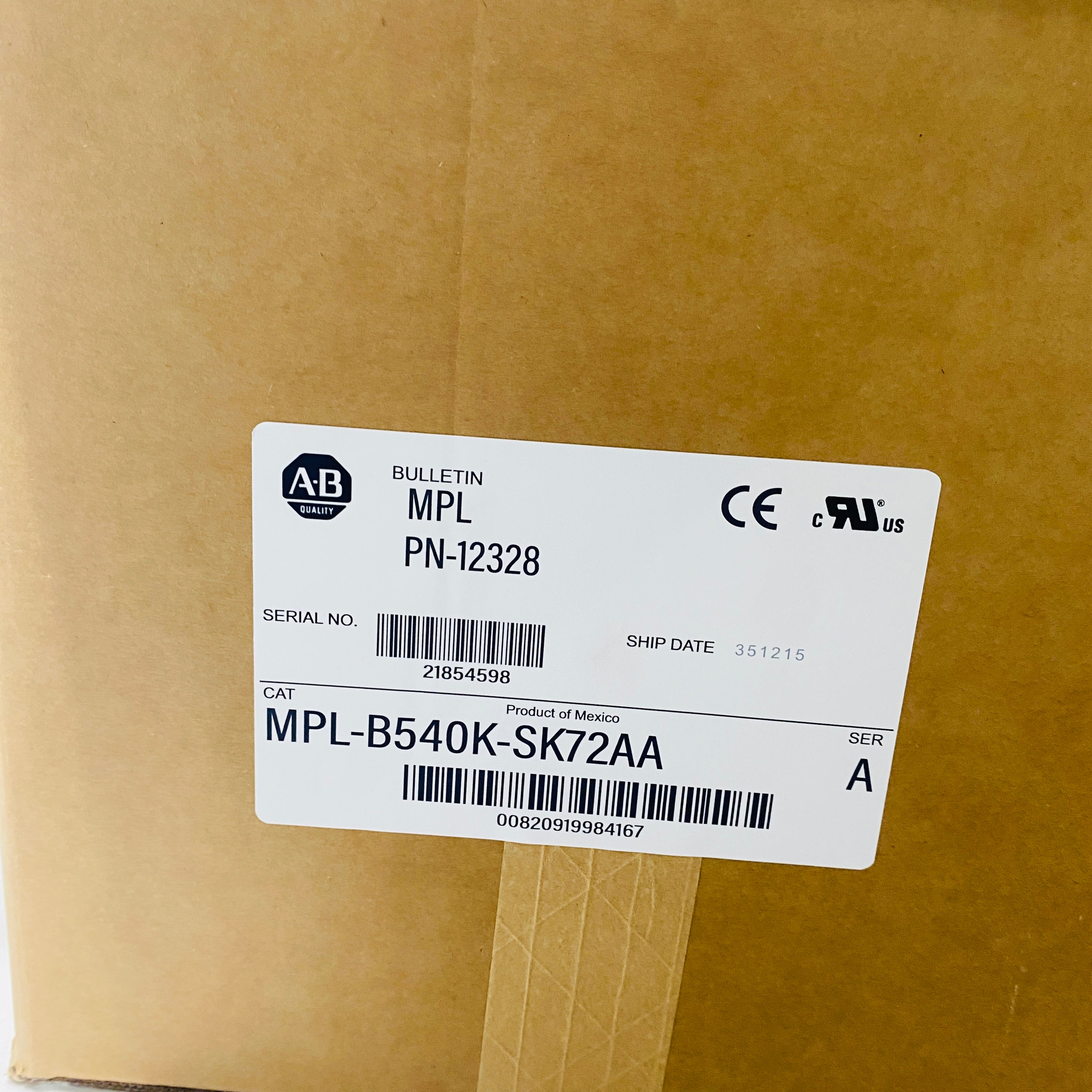 AB MPL-B540K-SK72AA Motor Controllers