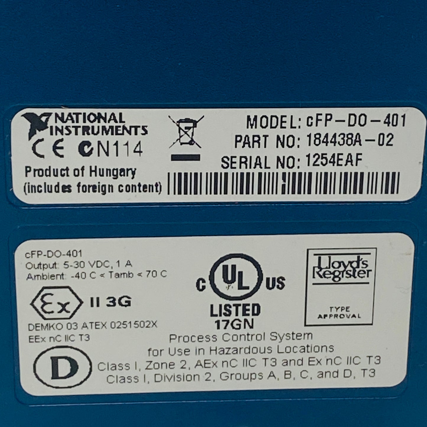 National Instruments cFP-DO-401 Digital Output Module