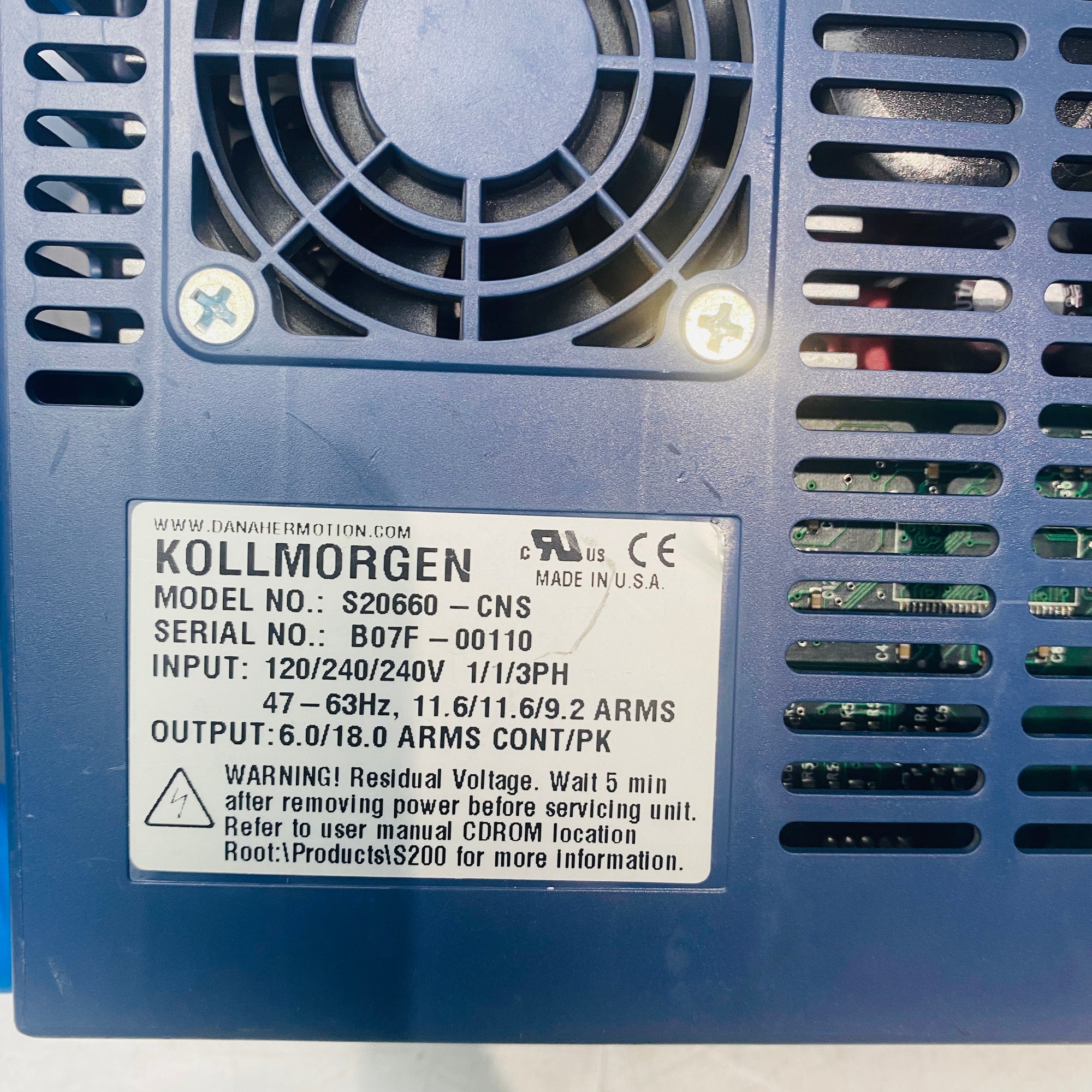 Kollmorgen S20660-CNS Servo Drive