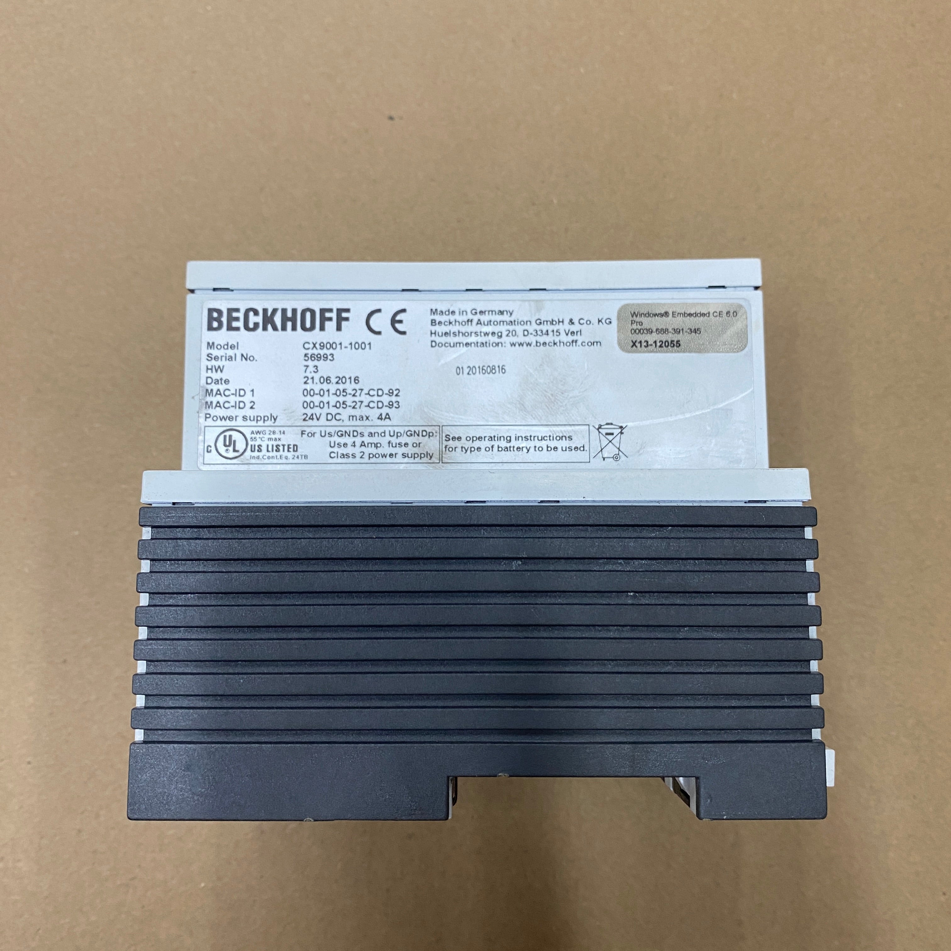 Beckhoff CX9000-N000 CPU Module