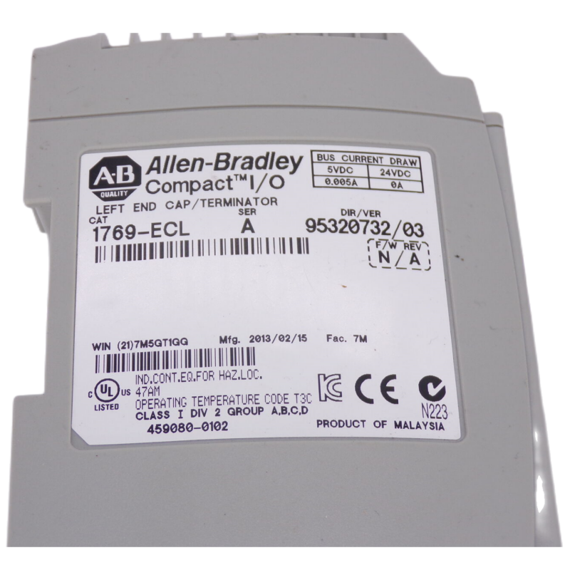 Allen Bradley 1769-ECLK 端蓋
