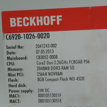 將圖片載入圖庫檢視器 Beckhoff C6920-1026-0020 servo driver