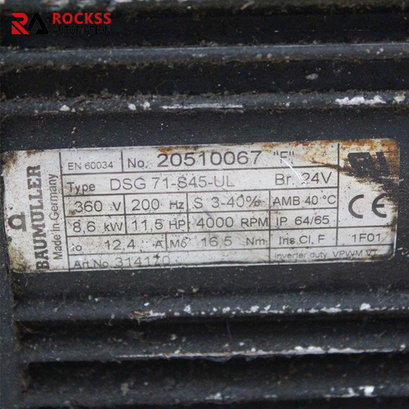 包米勒 DSG71-S45-UL 馬達 360V 8.6KW 12.4A
