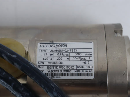 YASKAWA USAHEM-02-TE53 AC Servo Motor 117W - Rockss Automation