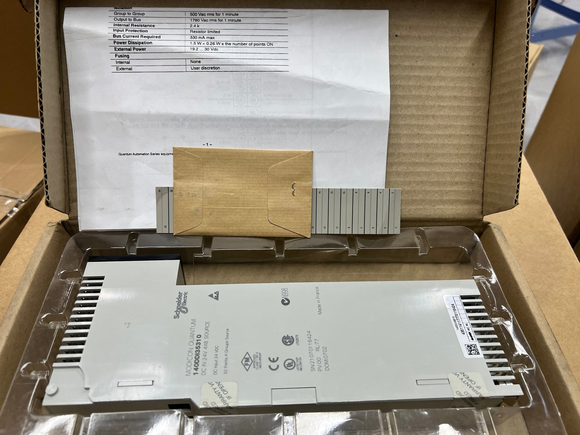 施耐德140DDI35310 PLC模組