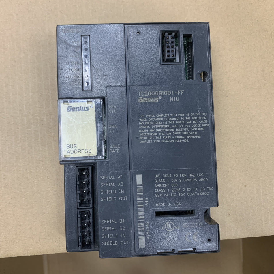 GE Fanuc IC200GBI001-FF 網路介面單元模組