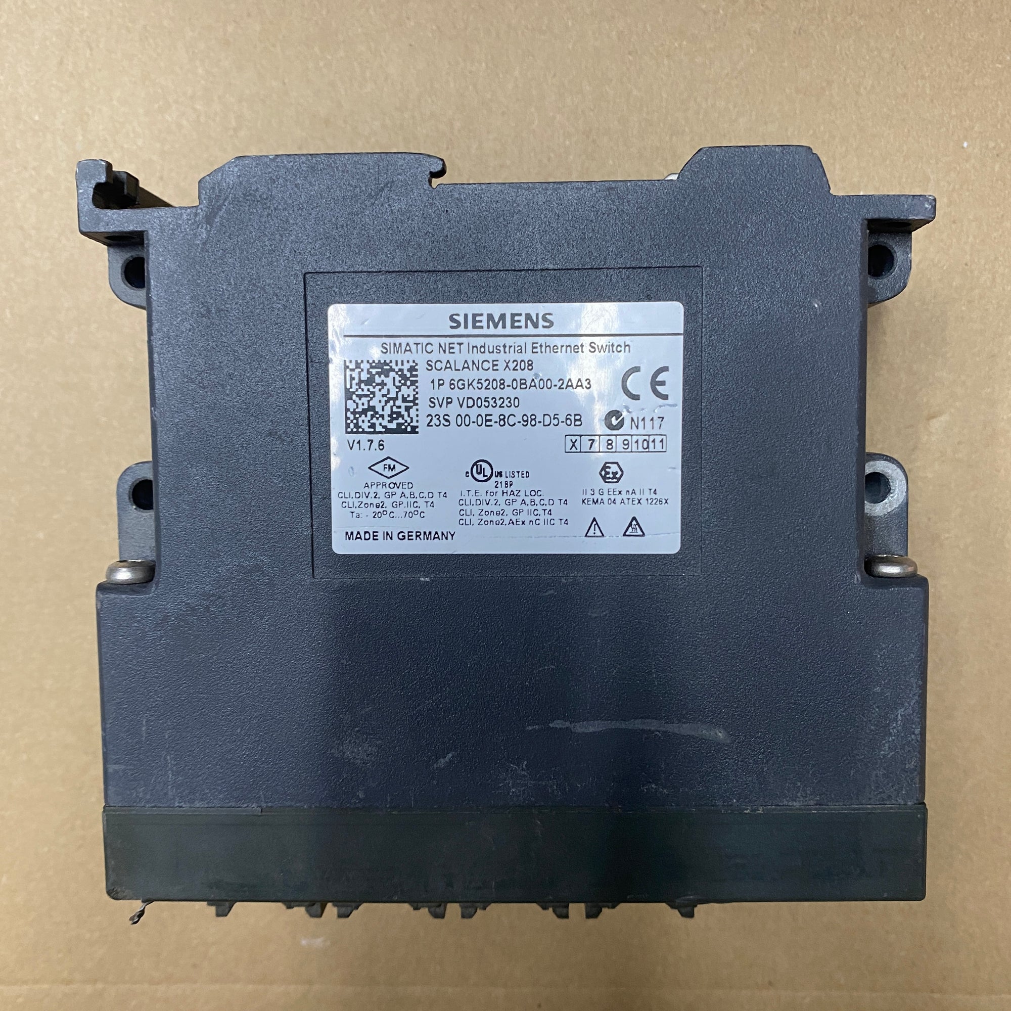 SIEMENS 6GK5208-0BA00-2AA3 菲力工業乙太網路