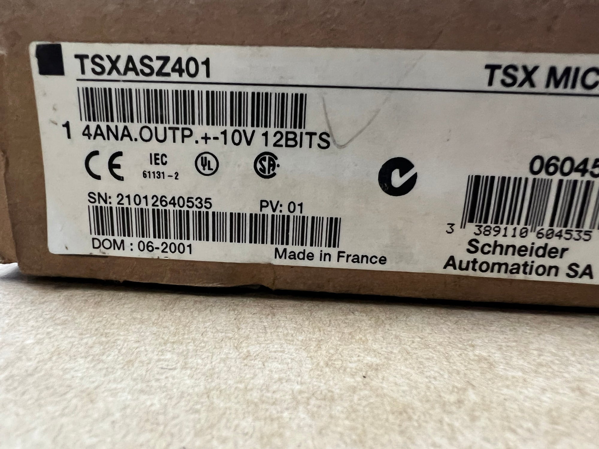 施耐德TSXASZ401 PLC輸出模組