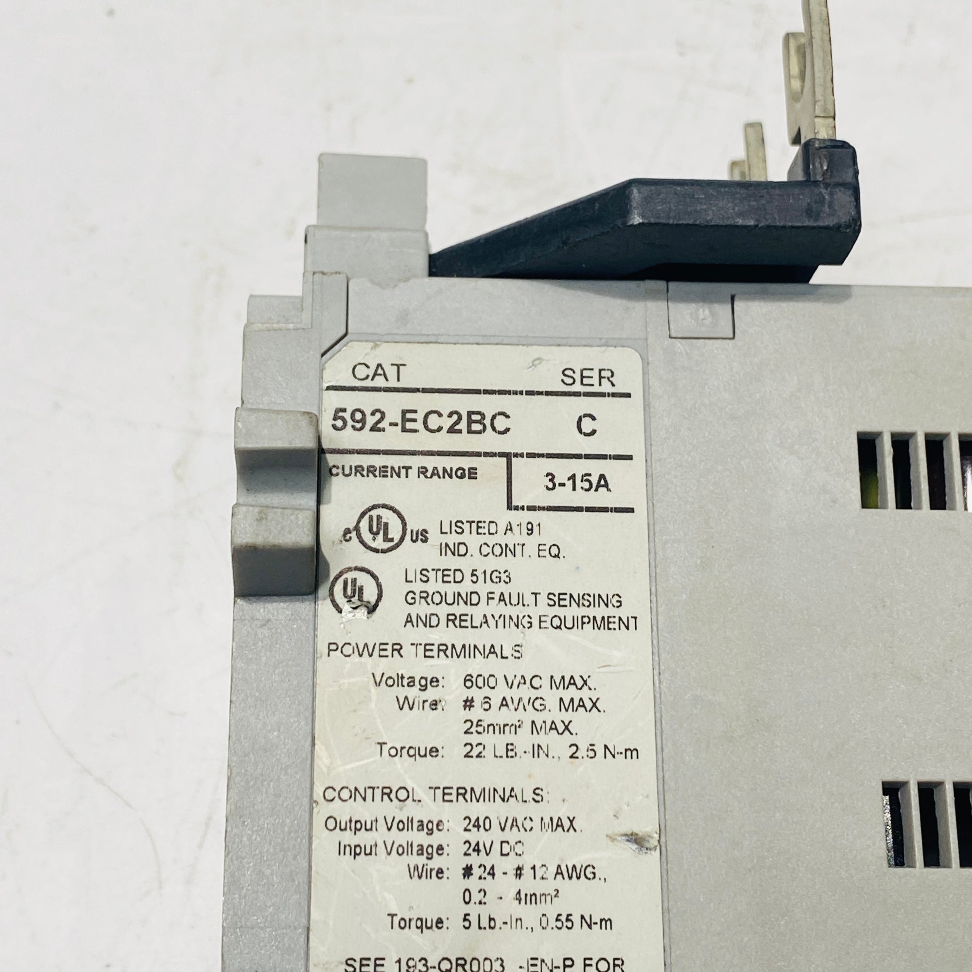 Allen Bradley 592-EC2BC繼電器