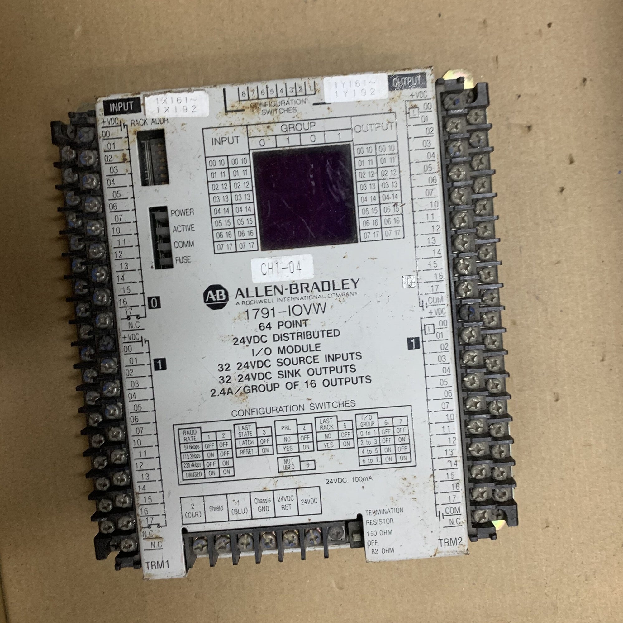 Allen Bradley 1791-IOVW 64 點 24DC 分散式 I/O 模組
